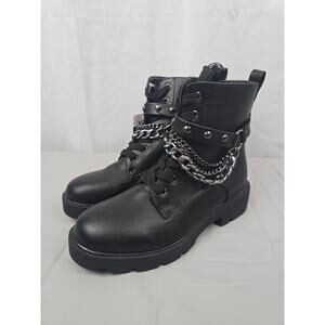 Grunge Y2K Lug Soles XOXO Boots‎ Size 6M Steampunk Black